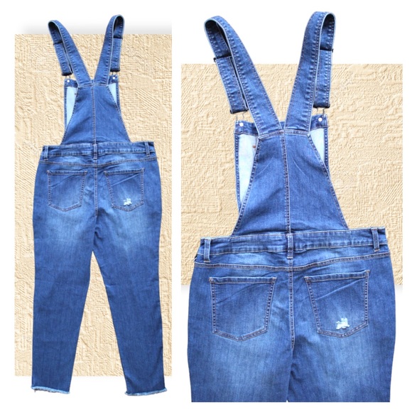 Distressed Jean Ci Sono Overalls - Picture 13 of 15